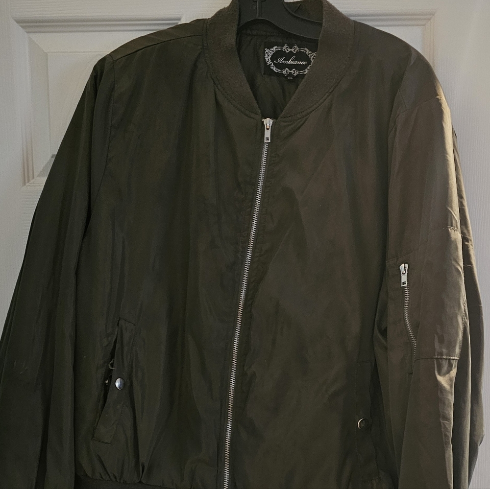 Olive Green Bomber Jacket